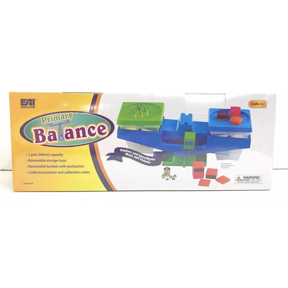 EAI Education Primary Balance Scale 533213 Mass & Volume Learning Tool 2013 NEW